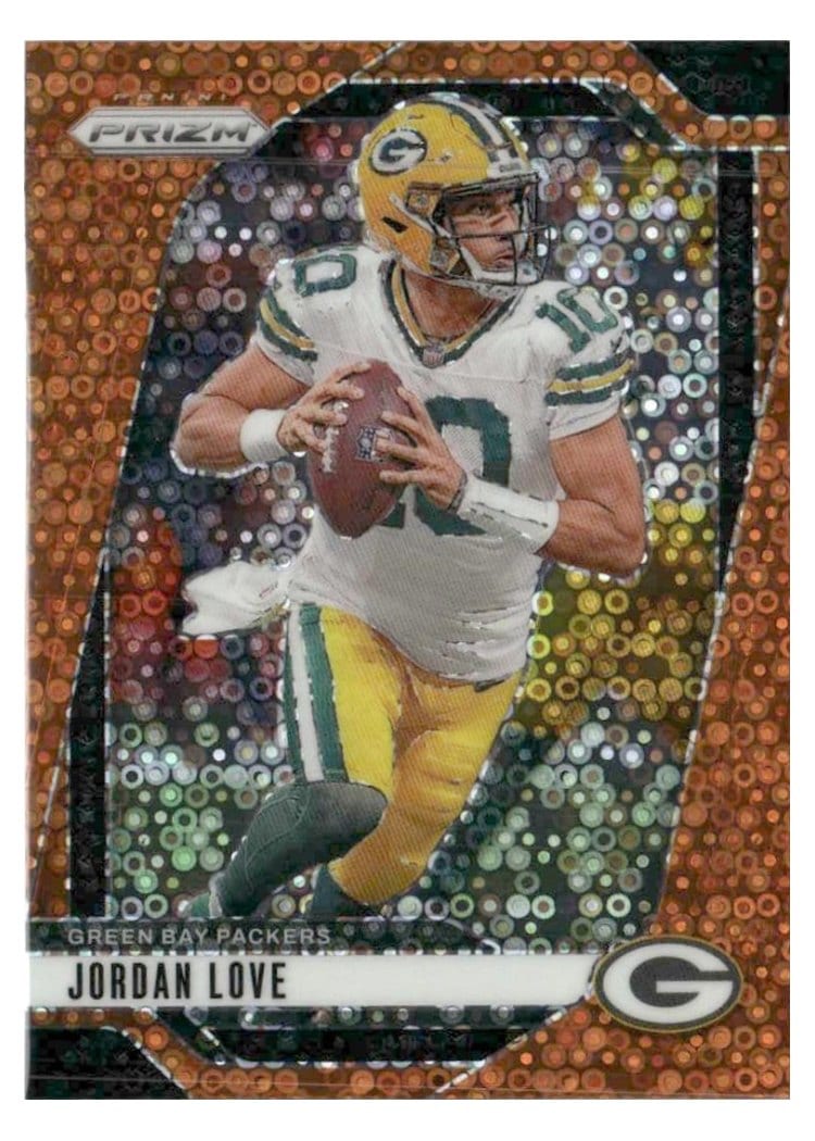 2024 Panini Prizm Base Set Jordan Love Disco #101 card