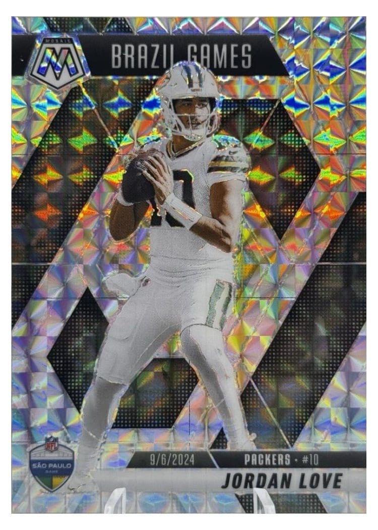 2025 Panini Mosaic Base Set Jordan Love Tessellation #265 card