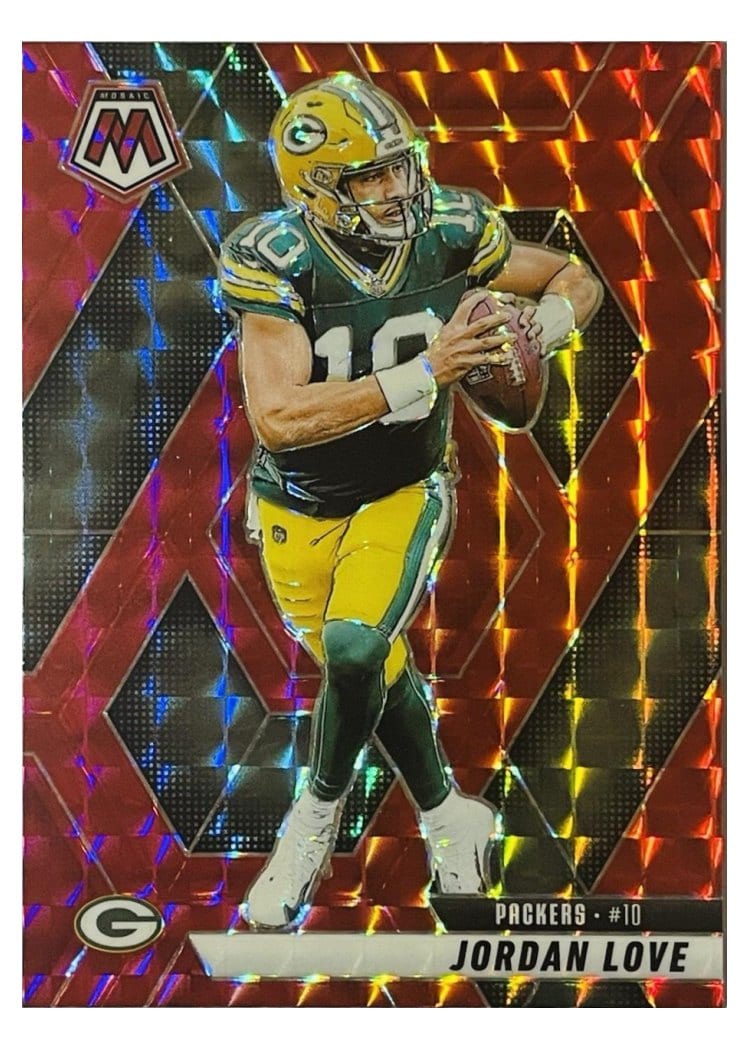 2025 Panini Mosaic Base Set Jordan Love #30 card