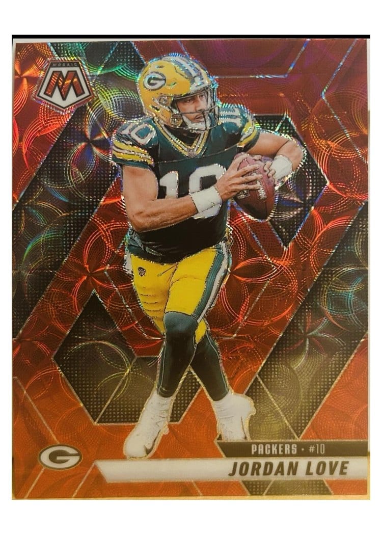 2025 Panini Mosaic Base Set Jordan Love #30 card