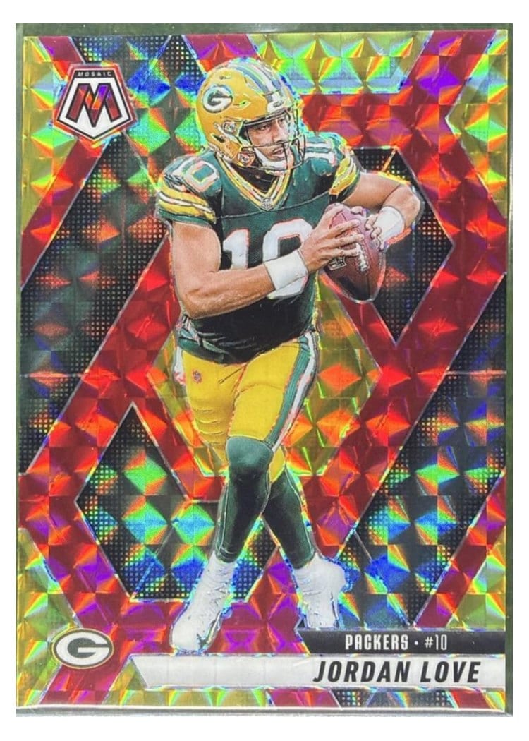 2025 Panini Mosaic Base Set Jordan Love #30 card