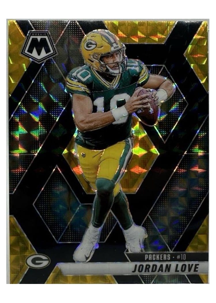 2025 Panini Mosaic Base Set Jordan Love #30 card