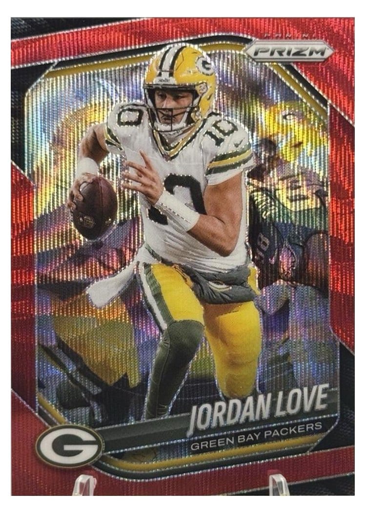 2025 Panini Prizm Base Set Jordan Love #82 card