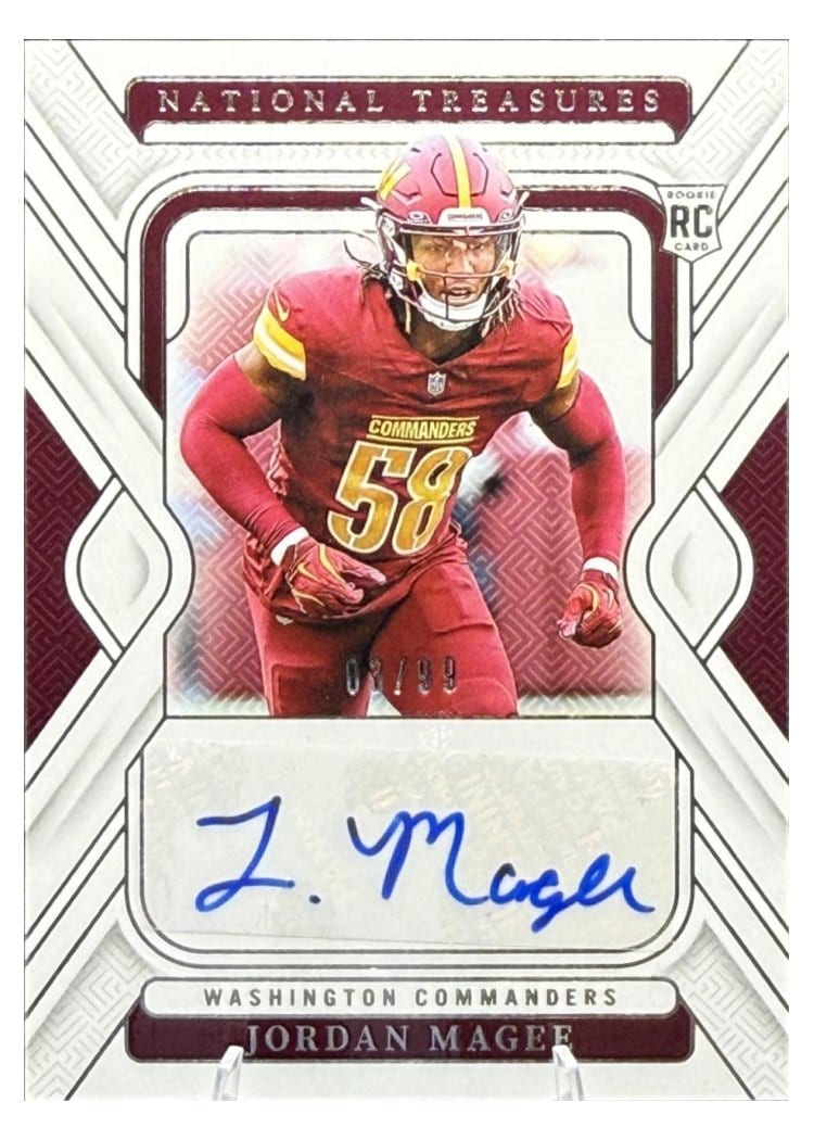 2024 Panini National Treasures Base Set Jordan Magee #142 card