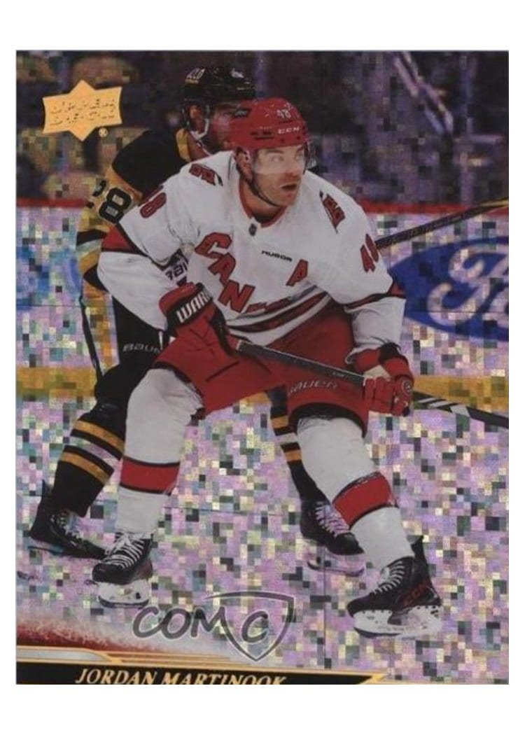 2024-25 Upper Deck Base Set Jordan Martinook Speckled Rainbow #522 card