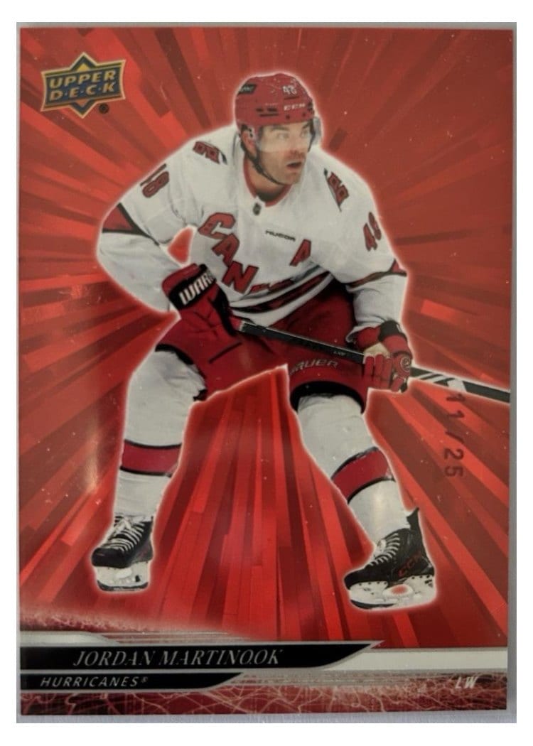 2024-25 Upper Deck Base Set Jordan Martinook #522 card