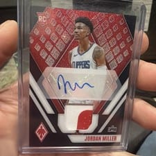2023-24 Panini Phoenix Rookie Jersey Autographs Jordan Miller #RJA-JML card