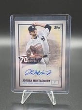 2021 Topps 70 Years of Baseball Autographs Jordan Montgomery #70YA-JM card