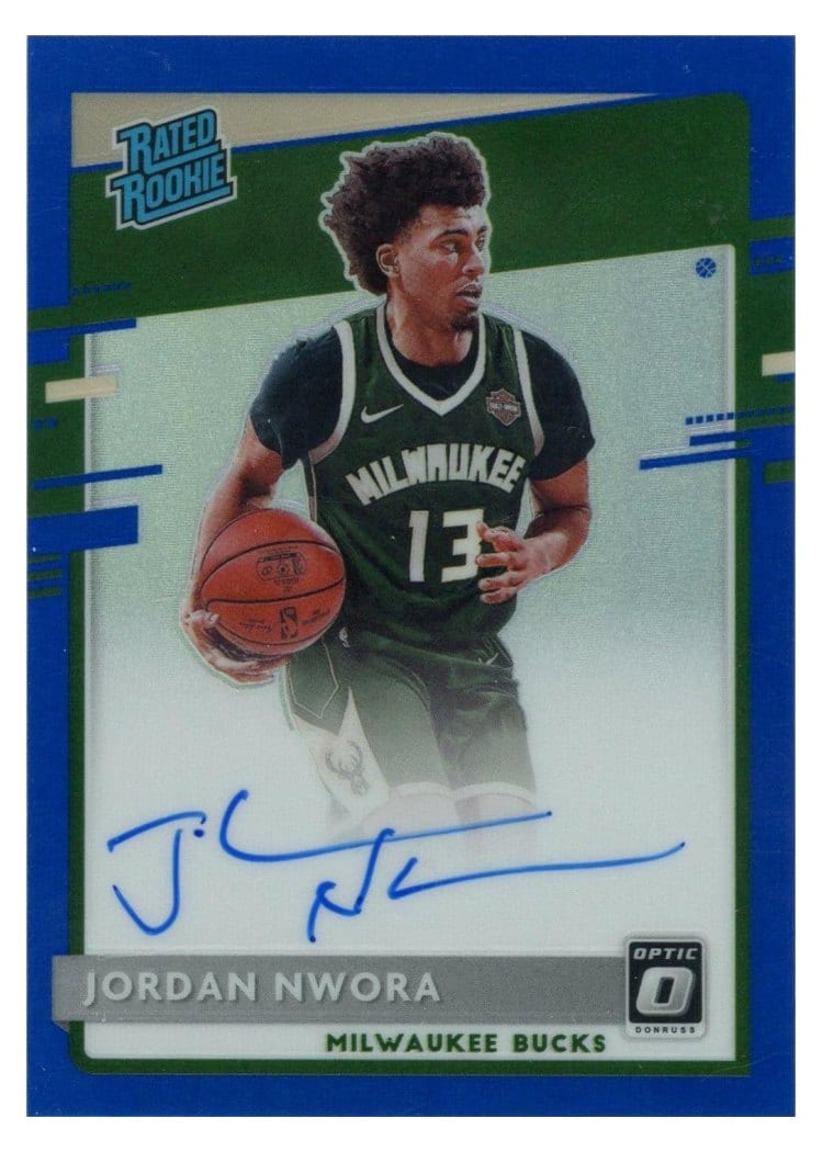 2020-21 Donruss Optic Base Set Jordan Nwora #189 card