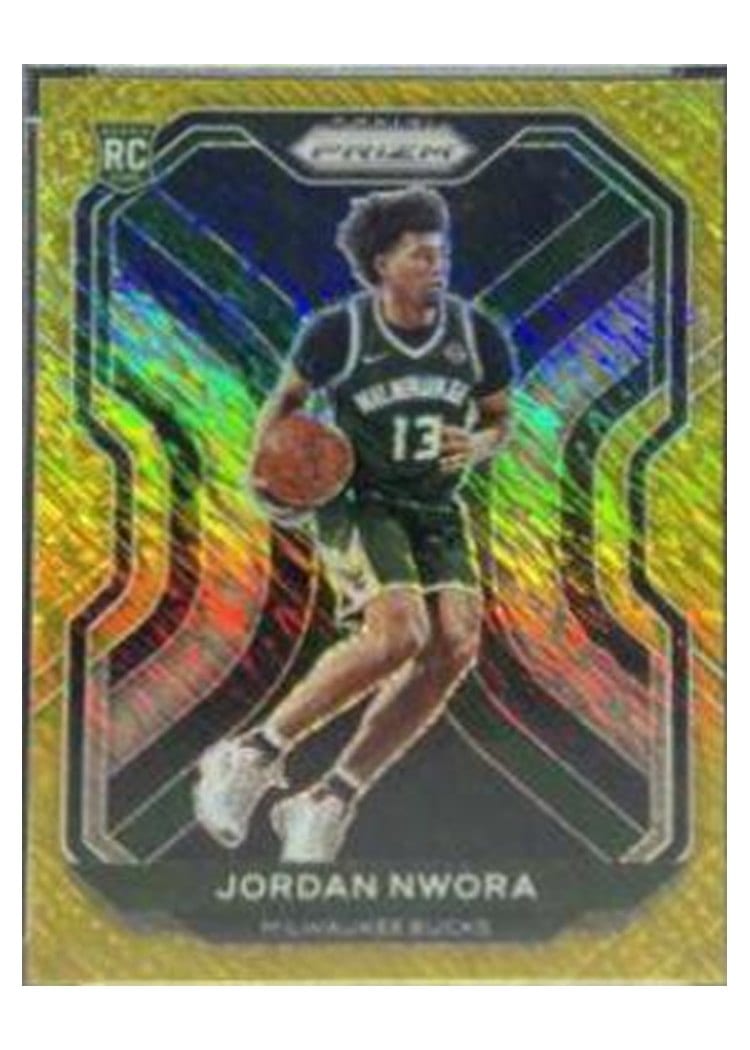 2020-21 Panini Prizm Base Set Jordan Nwora Gold Shimmer Prizm #273