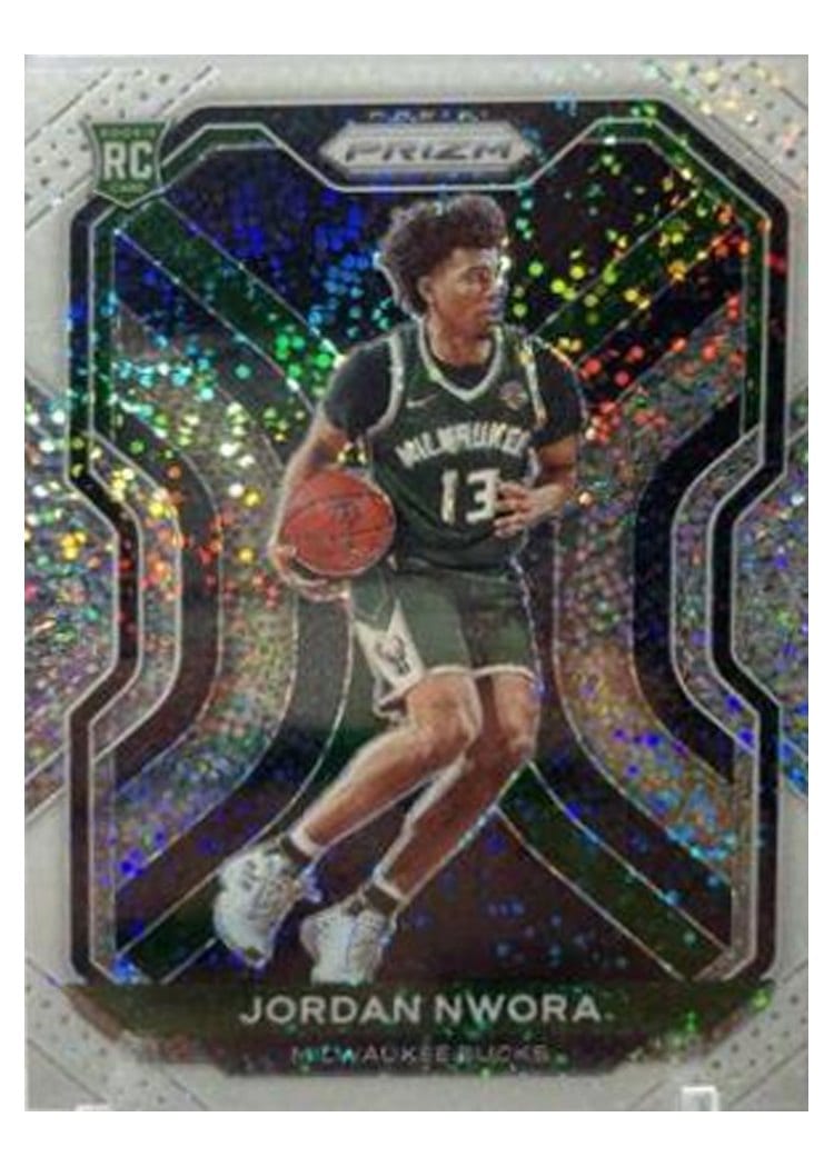 2020-21 Panini Prizm Base Set Jordan Nwora White Sparkle Prizm #273