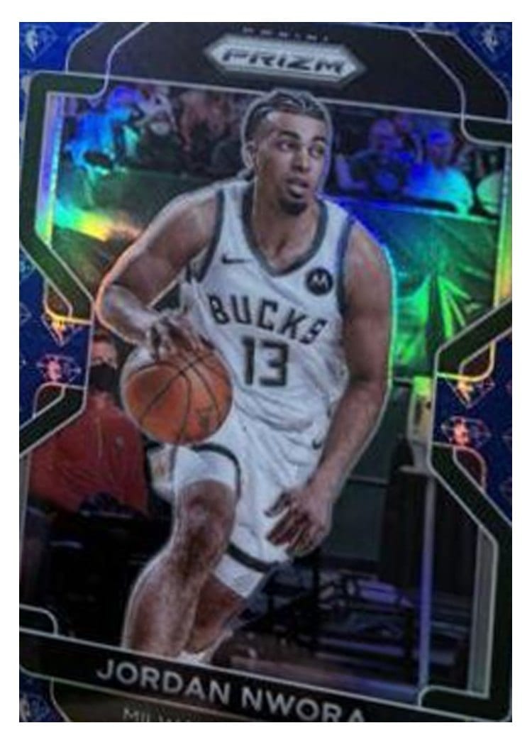2021-22 Panini Prizm Base Set Jordan Nwora #80 card
