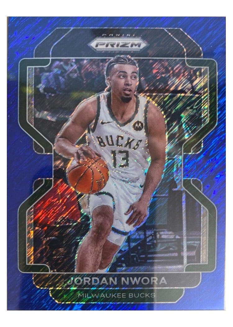 2021-22 Panini Prizm Base Set Jordan Nwora #80 card