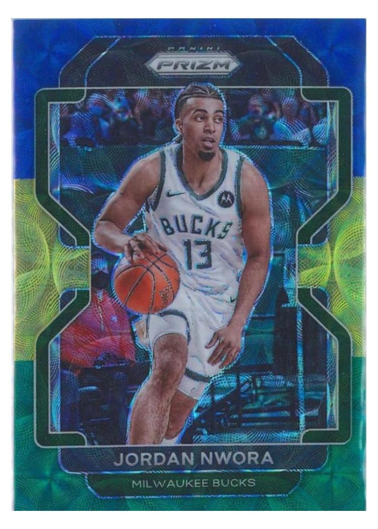 2021-22 Panini Prizm Base Set Jordan Nwora #80 card