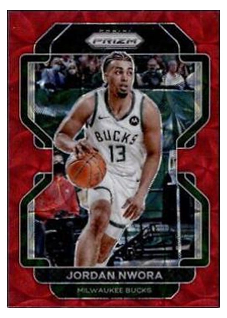 2021-22 Panini Prizm Base Set Jordan Nwora #80 card
