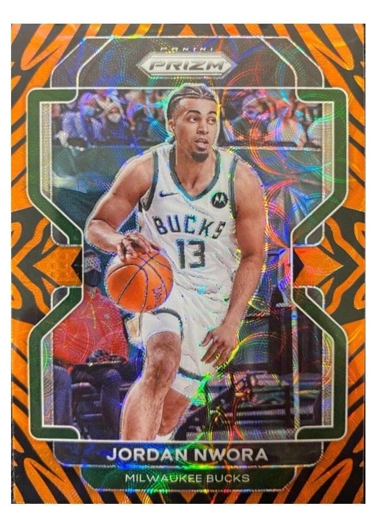 2021-22 Panini Prizm Base Set Jordan Nwora #80 card