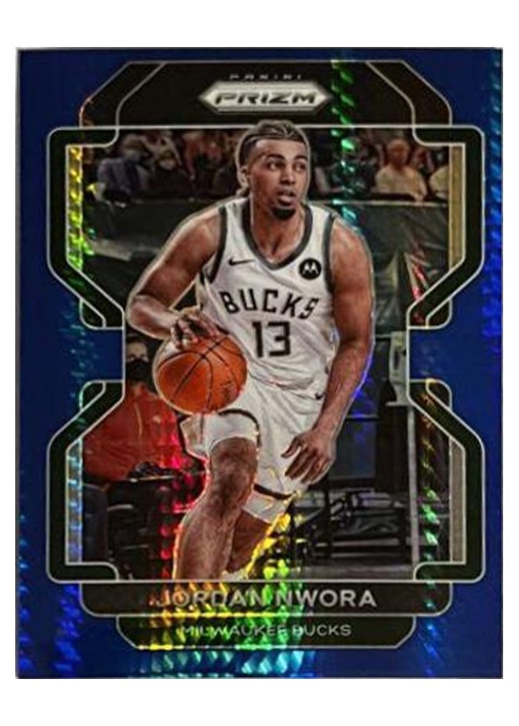 2021-22 Panini Prizm Base Set Jordan Nwora #80 card