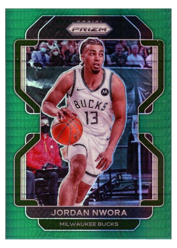 2021-22 Panini Prizm Base Set Jordan Nwora #80 card