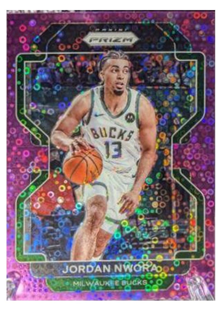 2021-22 Panini Prizm Base Set Jordan Nwora #80 card