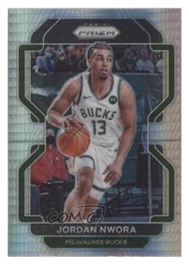 2021-22 Panini Prizm Base Set Jordan Nwora #80 card