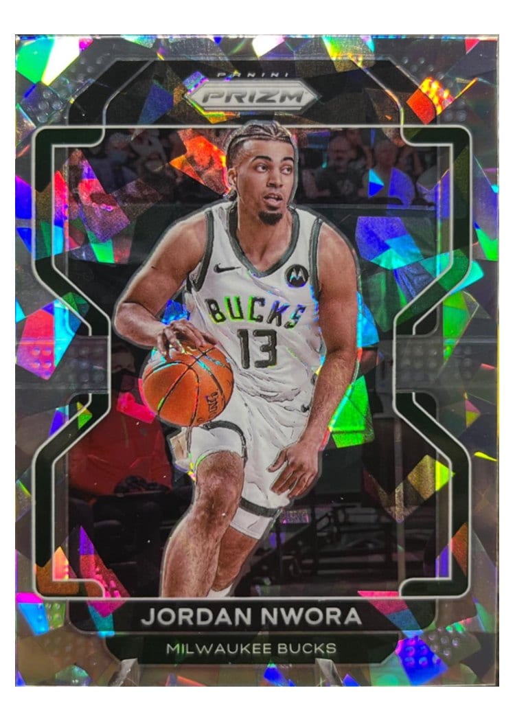 2021-22 Panini Prizm Base Set Jordan Nwora #80 card