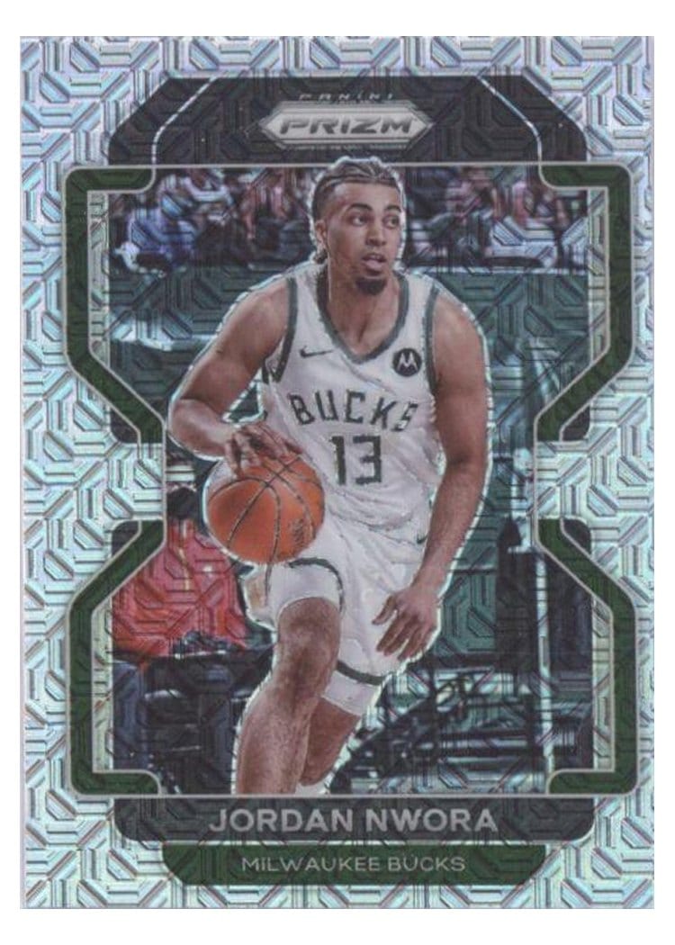 2021-22 Panini Prizm Base Set Jordan Nwora #80 card
