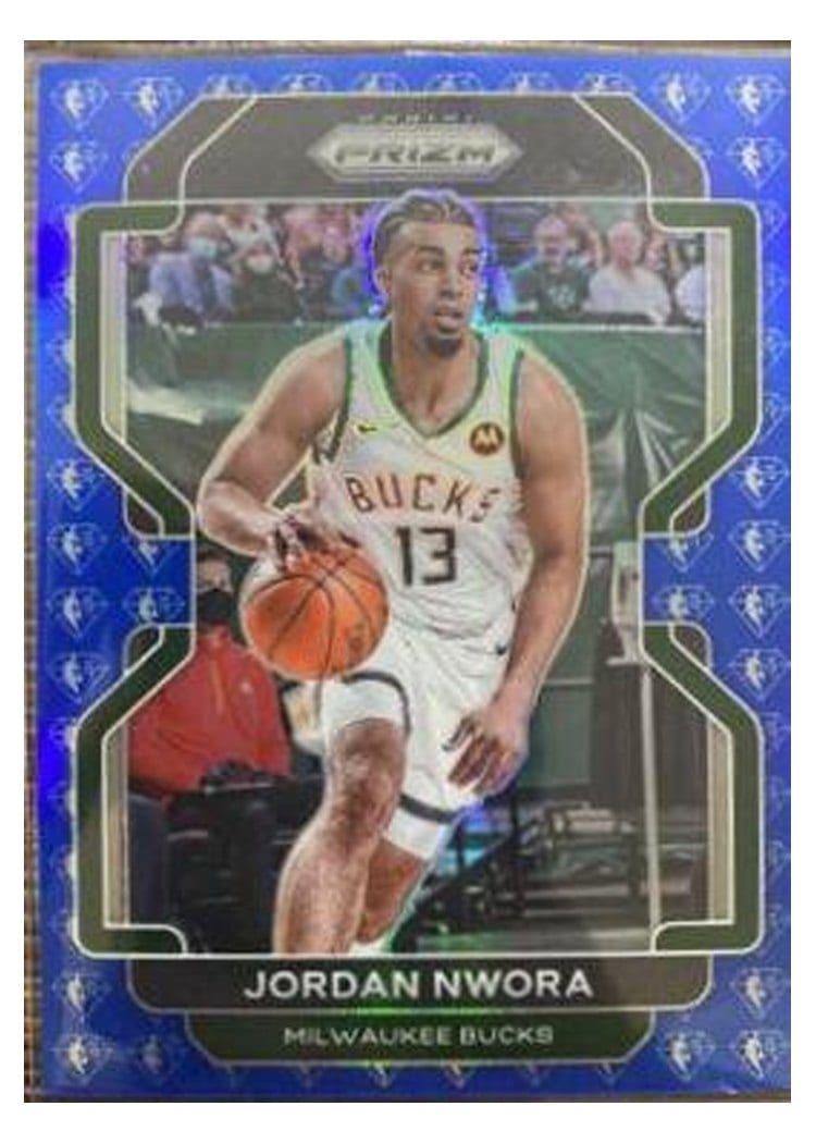 2021-22 Panini Prizm Base Set Jordan Nwora #80 card