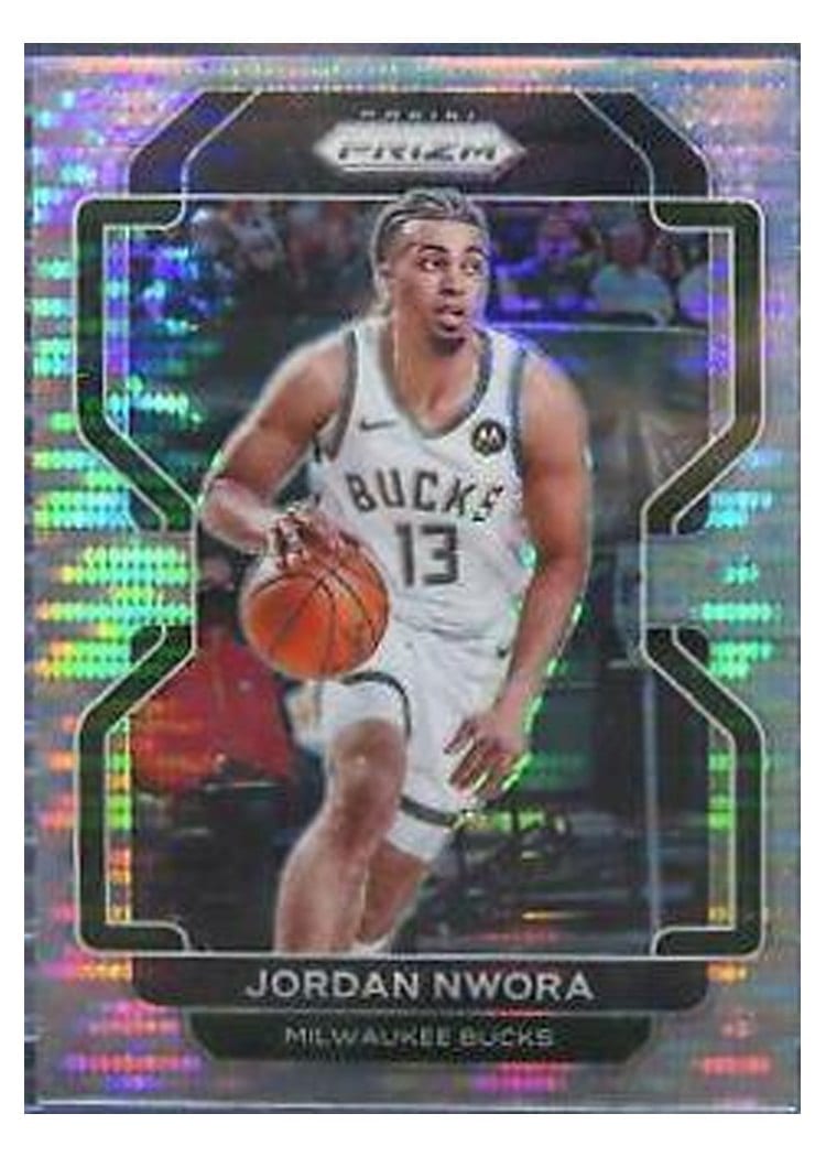 2021-22 Panini Prizm Base Set Jordan Nwora #80 card