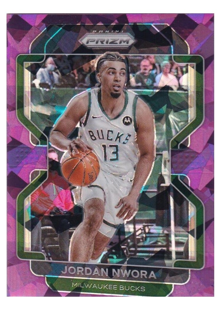 2021-22 Panini Prizm Base Set Jordan Nwora #80 card