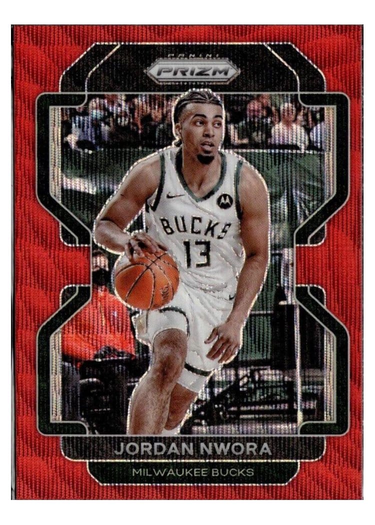 2021-22 Panini Prizm Base Set Jordan Nwora #80 card