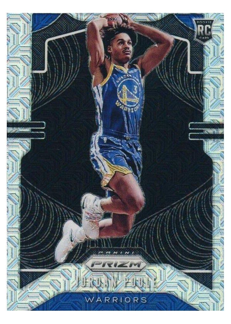2019-20 Panini Prizm Base Set Jordan Poole #272 card