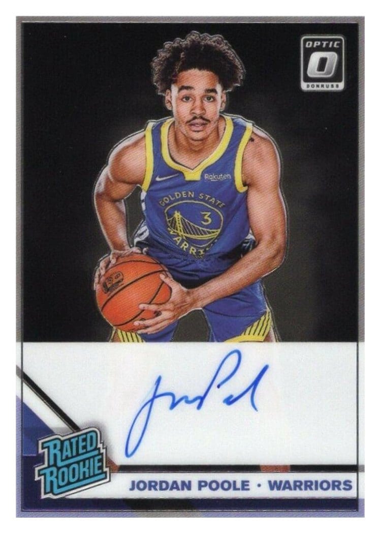 2019 Panini Donruss Optic Jordan Poole #169 card