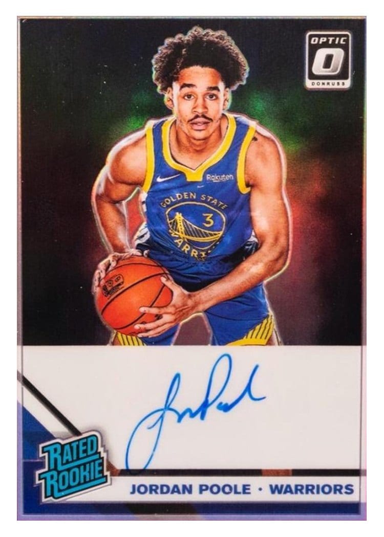 2019 Panini Donruss Optic Jordan Poole #169 card