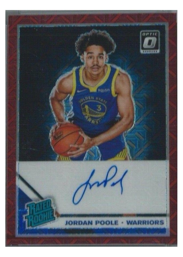 2019 Panini Donruss Optic Jordan Poole #169 card