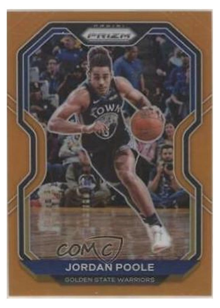 2020-21 Panini Prizm Base Set Jordan Poole #147 card