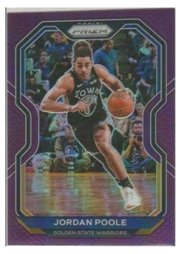 2020-21 Panini Prizm Base Set Jordan Poole #147 card