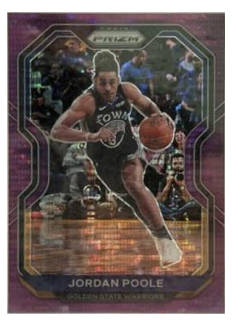 2020-21 Panini Prizm Base Set Jordan Poole #147 card