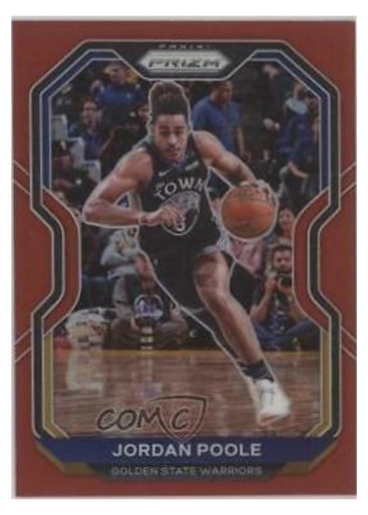 2020-21 Panini Prizm Base Set Jordan Poole #147 card