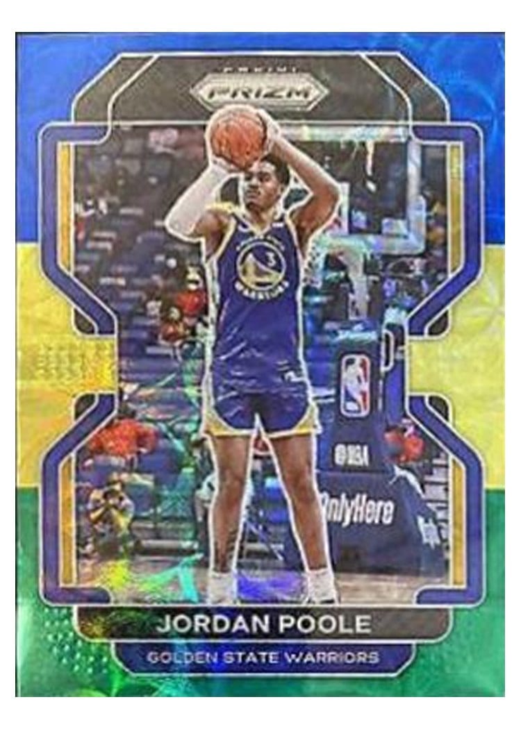 2021-22 Panini Prizm Base Set Jordan Poole #222 card