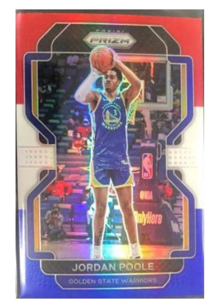 2021-22 Panini Prizm Base Set Jordan Poole #222 card