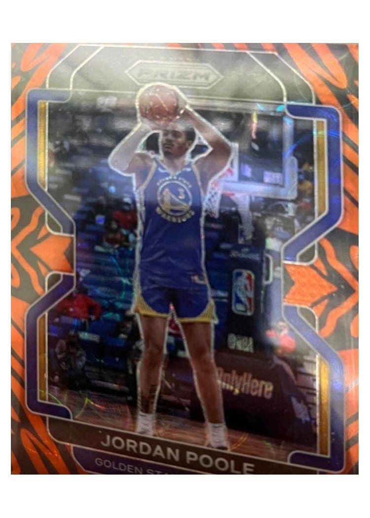 2021-22 Panini Prizm Base Set Jordan Poole #222 card