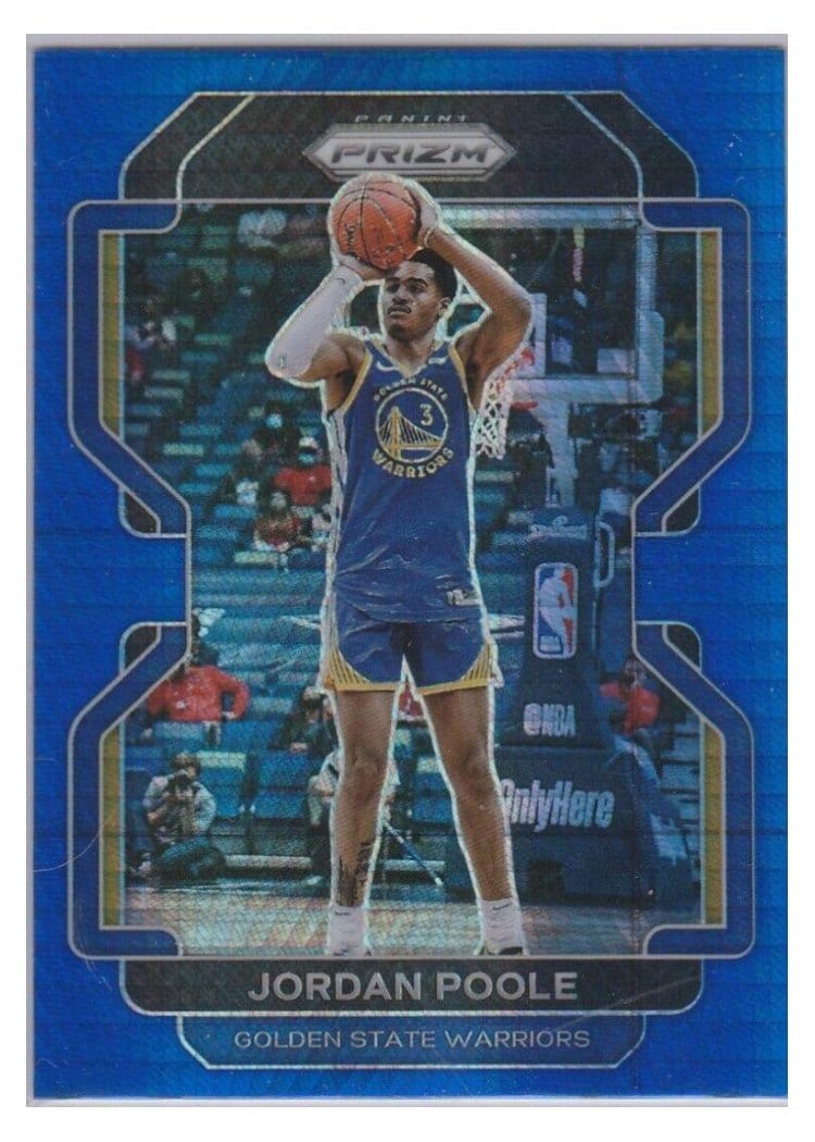 2021-22 Panini Prizm Base Set Jordan Poole #222 card