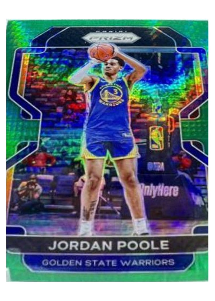 2021-22 Panini Prizm Base Set Jordan Poole #222 card