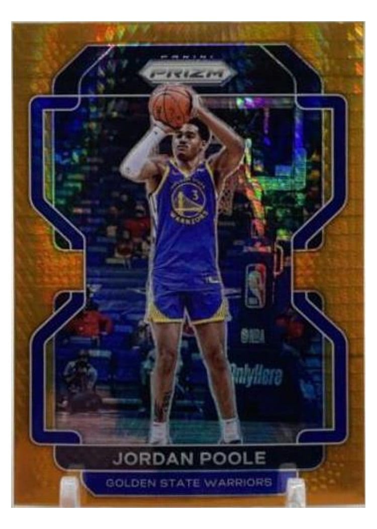 2021-22 Panini Prizm Base Set Jordan Poole #222 card