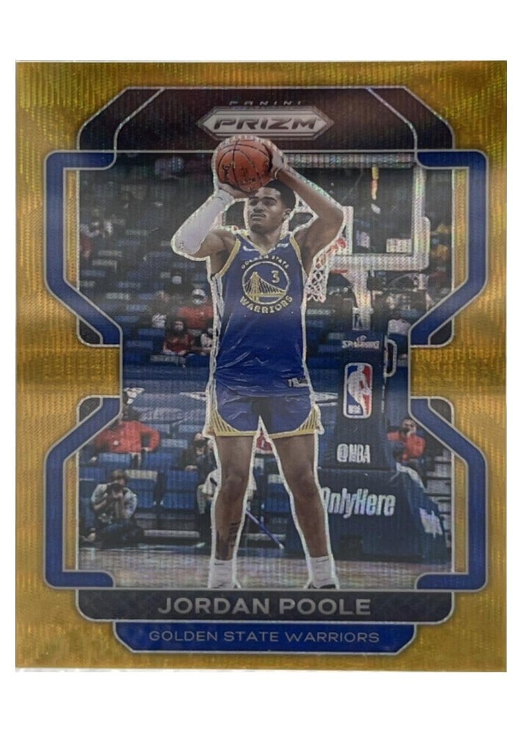 2021-22 Panini Prizm Base Set Jordan Poole #222 card