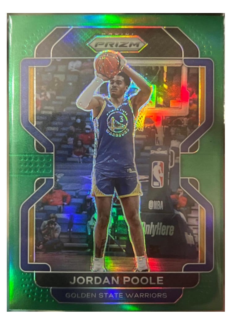 2021-22 Panini Prizm Base Set Jordan Poole #222 card