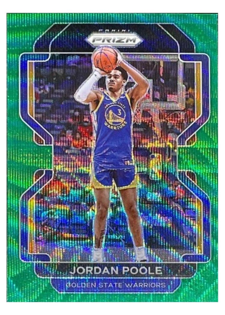 2021-22 Panini Prizm Base Set Jordan Poole #222 card