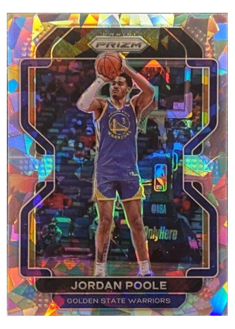 2021-22 Panini Prizm Base Set Jordan Poole #222 card