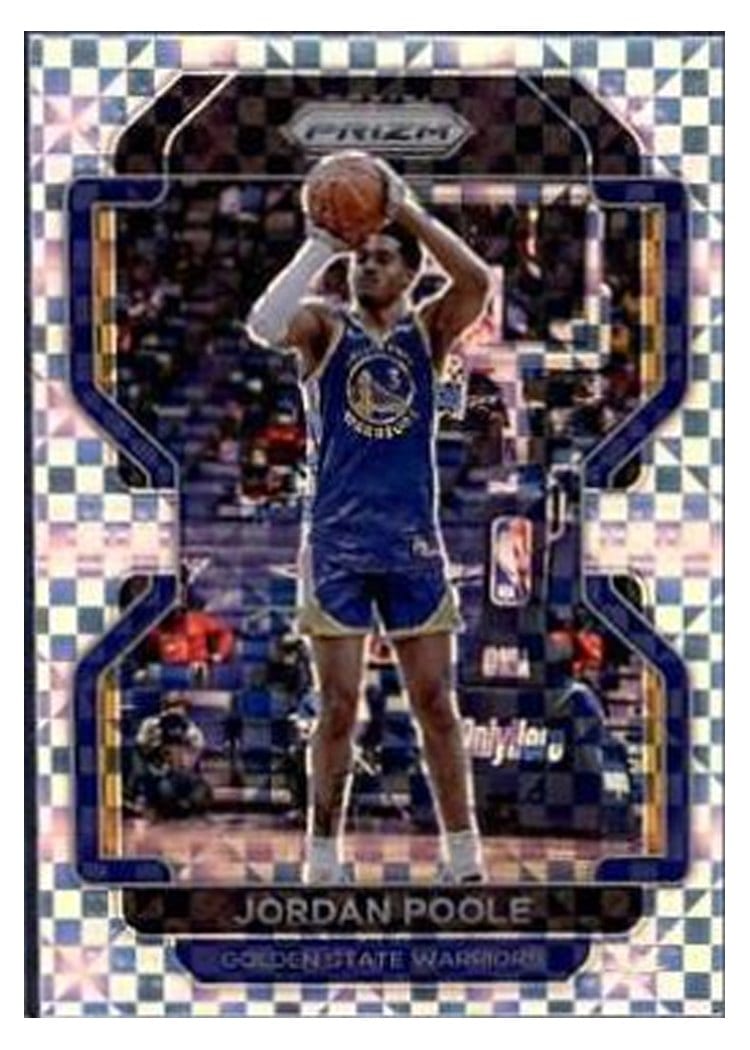 2021-22 Panini Prizm Base Set Jordan Poole #222 card