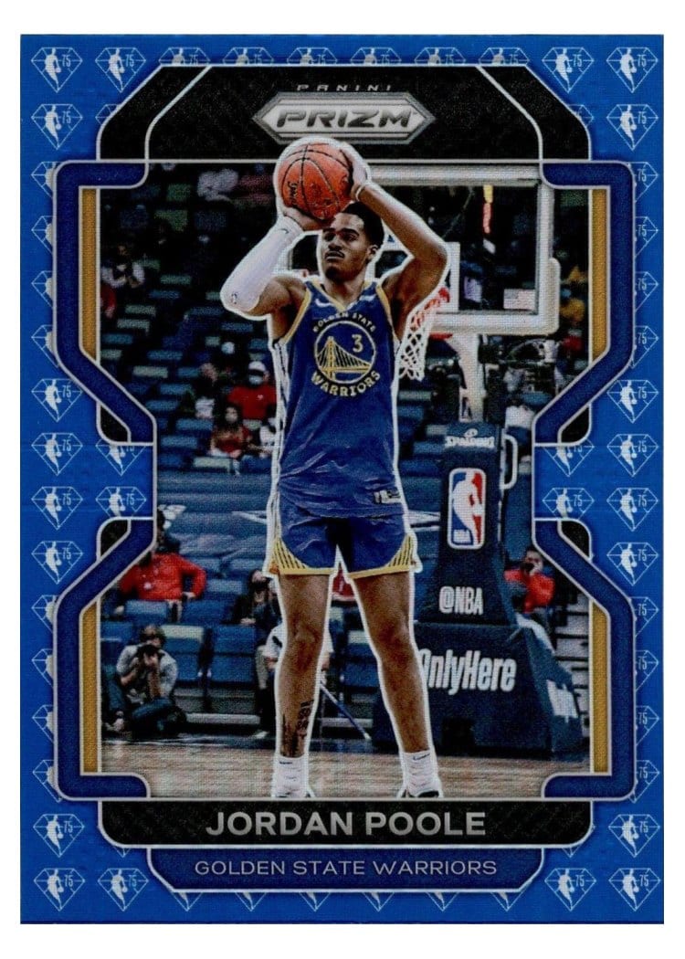 2021-22 Panini Prizm Base Set Jordan Poole #222 card